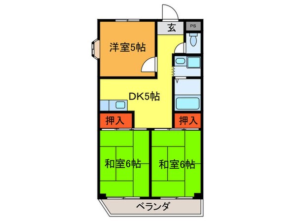 マンション吾光の物件間取画像